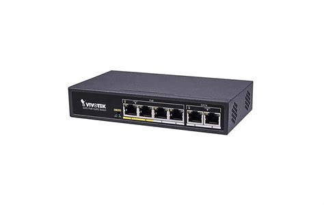 VIVOTEK Unmanaged 4x 10/100 PoE + 2x 10/100; POE extender up to 200M; 65W